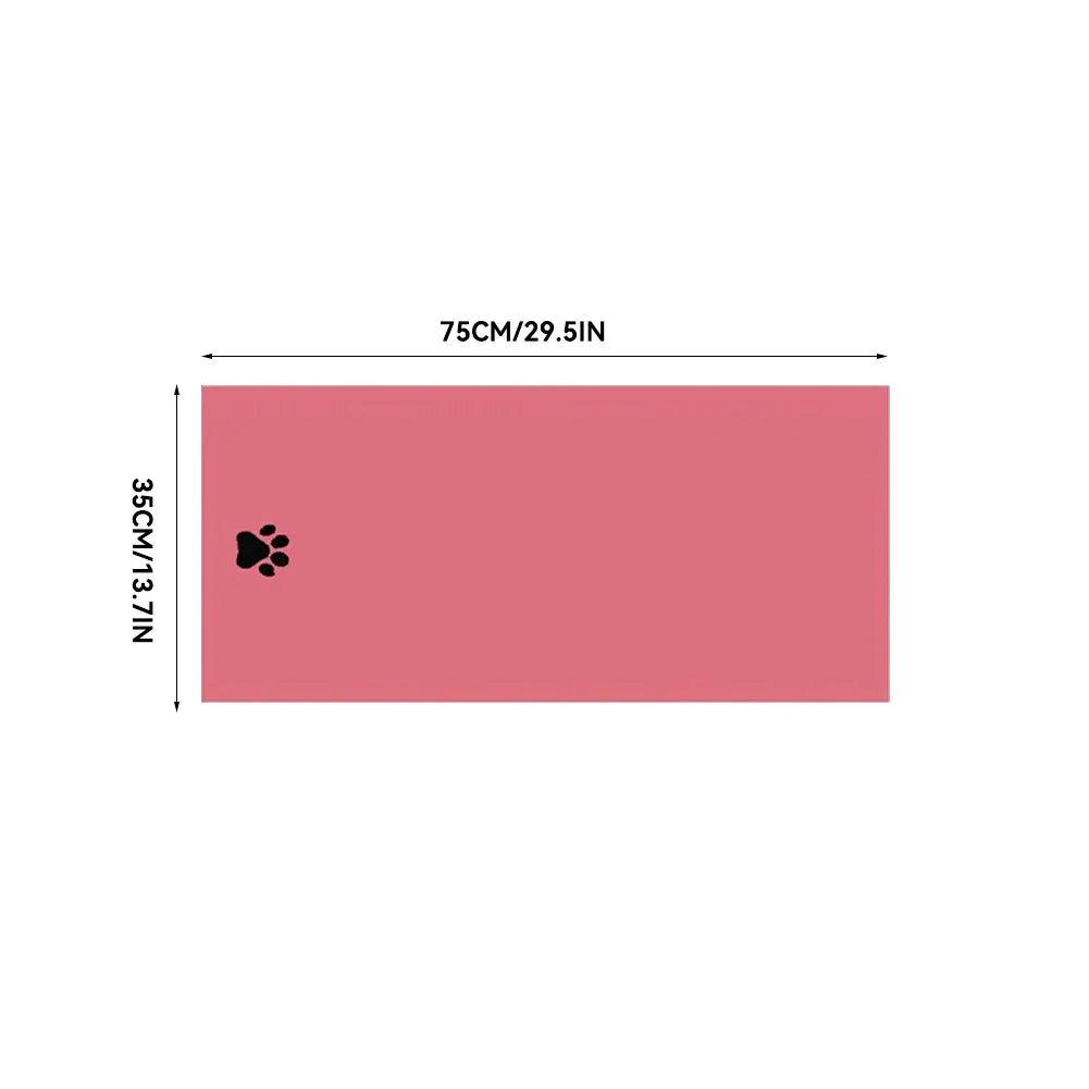 Microfiber Pet Bath Towel Embroidered Super Soft Absorbent Cat for Dogs Grooming Supplies 35*75cm/50*100cm