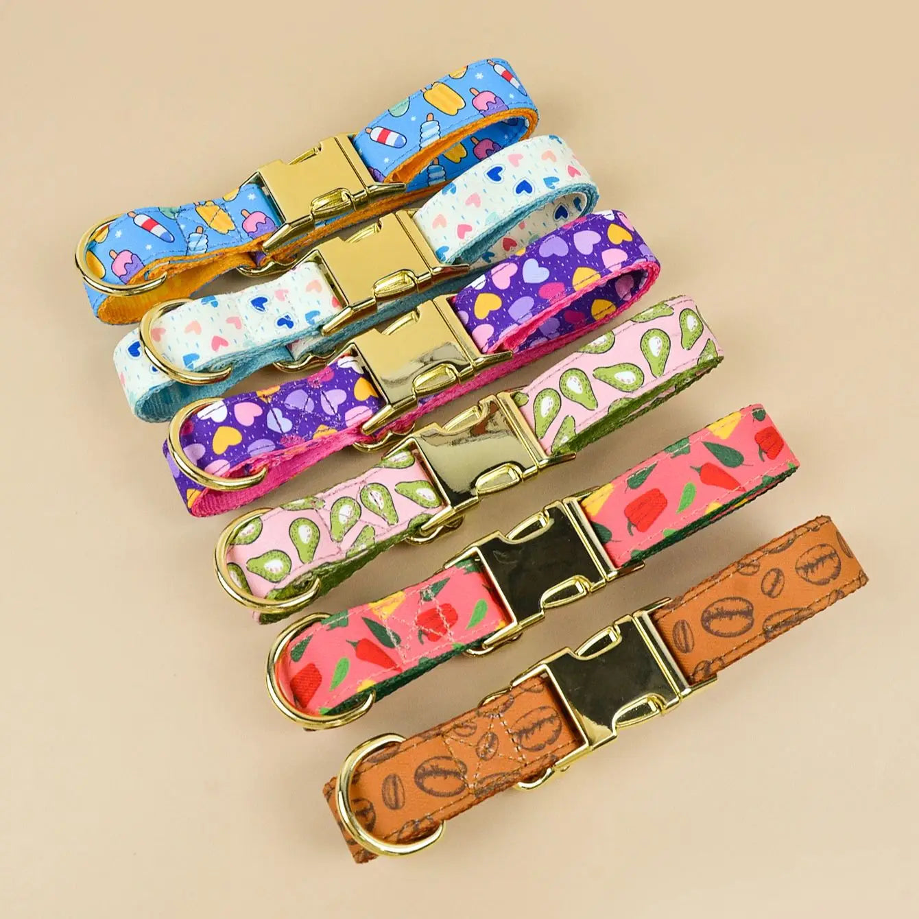 Valentine's Day and New Year Gifts For Medium Dog And Small Dog  Cute Pet Collar Double Sided Printed Pet Dog And Cat Collar