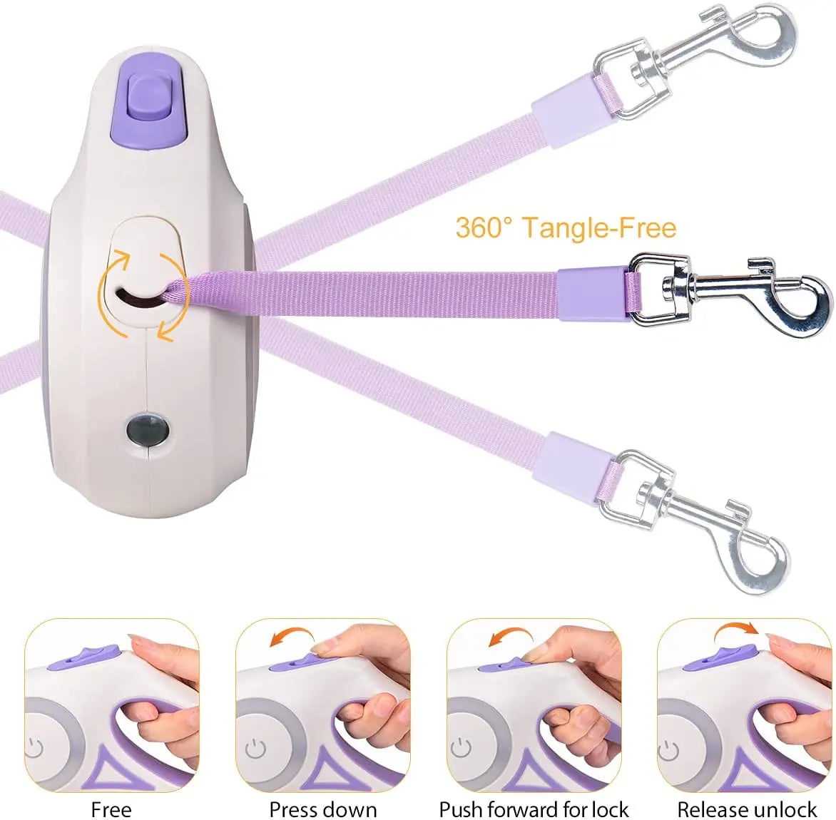 LED Luminous Dog Leash Automatic Retractable Leash for Medium Dogs Outdoor Small Pet Traction Rope Dog Accessories Pet Supplies