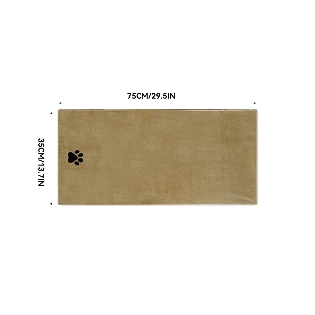 Microfiber Pet Bath Towel Embroidered Super Soft Absorbent Cat for Dogs Grooming Supplies 35*75cm/50*100cm