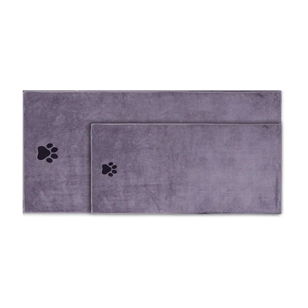 Microfiber Pet Bath Towel Embroidered Super Soft Absorbent Cat for Dogs Grooming Supplies 35*75cm/50*100cm